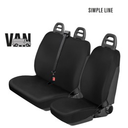 Coprisedili furgone Simple - Van Citroen Jumper, Jumpy, Fiat Ducato, Scudo, Ford Transit, Iveco Daily, Mercedes Sprinter, Vito, Nissan Trade, Opel Movano - NORRIS