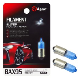 Lampadina BAX9S a filamento BAX9S Super Filament Xenon - D-GEAR