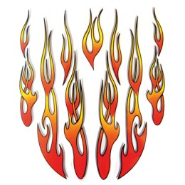 Adesivi Fiamme tribali - GAT