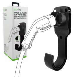 Staffa cavo auto elettrica Gancio da parete con porta spina - ECOBAR