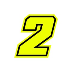 Numeri e lettere adesive Race moto GP - GAT