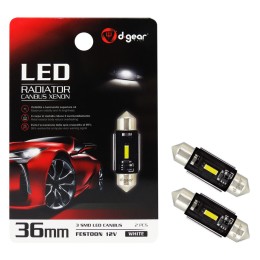 Lampadina a siluro a led SV8,5 Led Radiator Canbus Xenon - D-GEAR