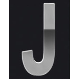 Adesivi lettere e numeri Chrome Logo - LAMPA