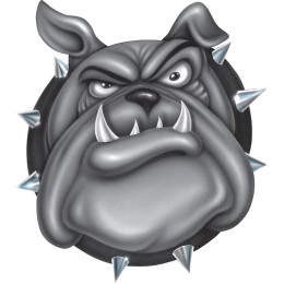 Adesivi Bulldog Airbrushed - LETHAL THREAT