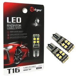 Lampadina T16 W16W a led T16 Led Radiator Canbus Xenon - D-GEAR
