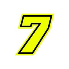 Numeri e lettere adesive Race moto GP - GAT