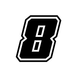 Numeri e lettere adesive Race moto GP - GAT