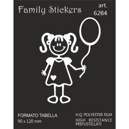Adesivi Bambina con palloncino - GAT