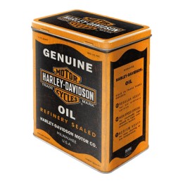 Scatola in latta Harley Davidson Genuine Oil - NOSTALGIC ART