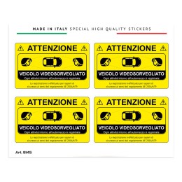 Accessori antifurto Adesivo Veicolo Videosorvegliato - GAT