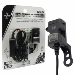 Presa di corrente Doppio USB con interruttore - ZIM&MANN