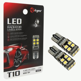 Lampadina T10 a led T10 Led Radiator Canbus Xenon - D-GEAR
